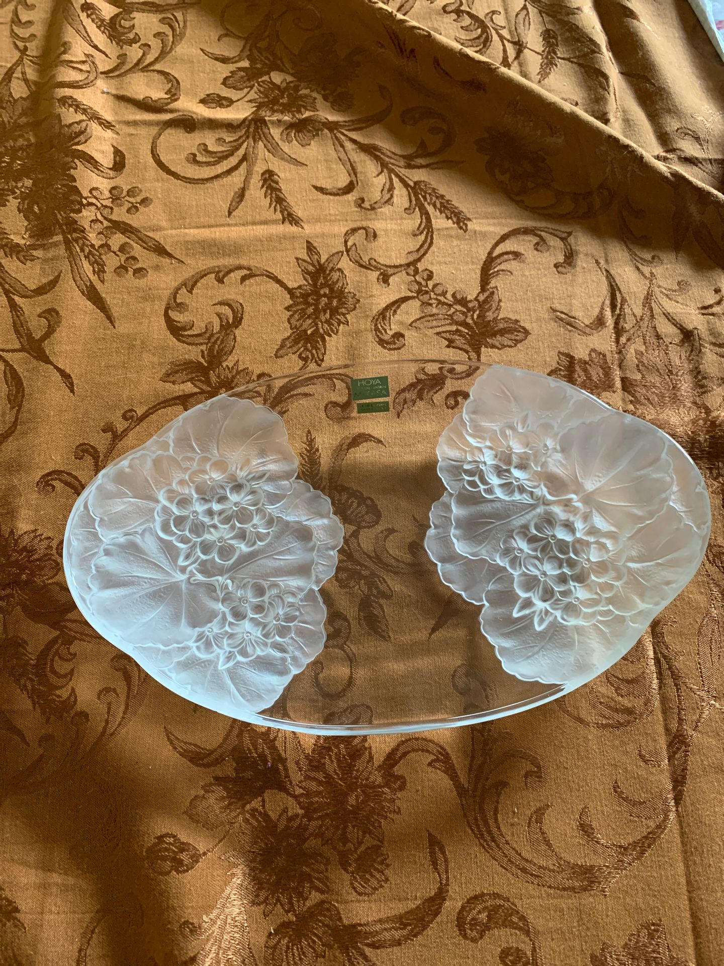 Gorgeous Mikasa Glass plate. Lead crystal