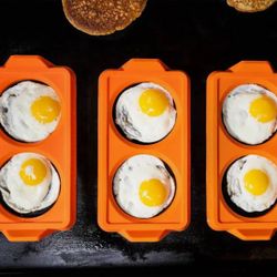 BLACKSTONE  Silicone Egg & Omelet Ring Tray (Set of 3) Non Stick