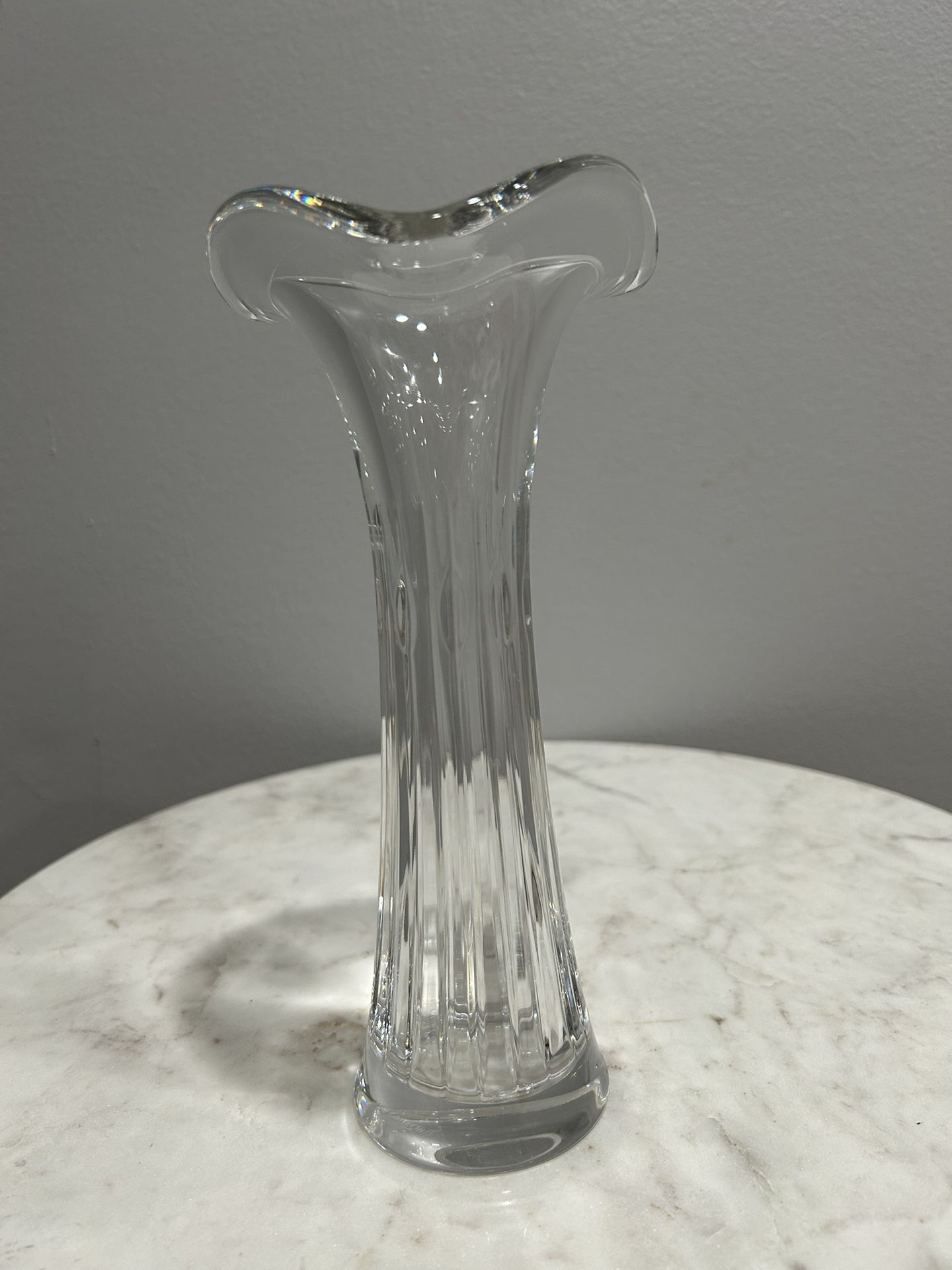 Waterford RARE retired clear crystal vase
