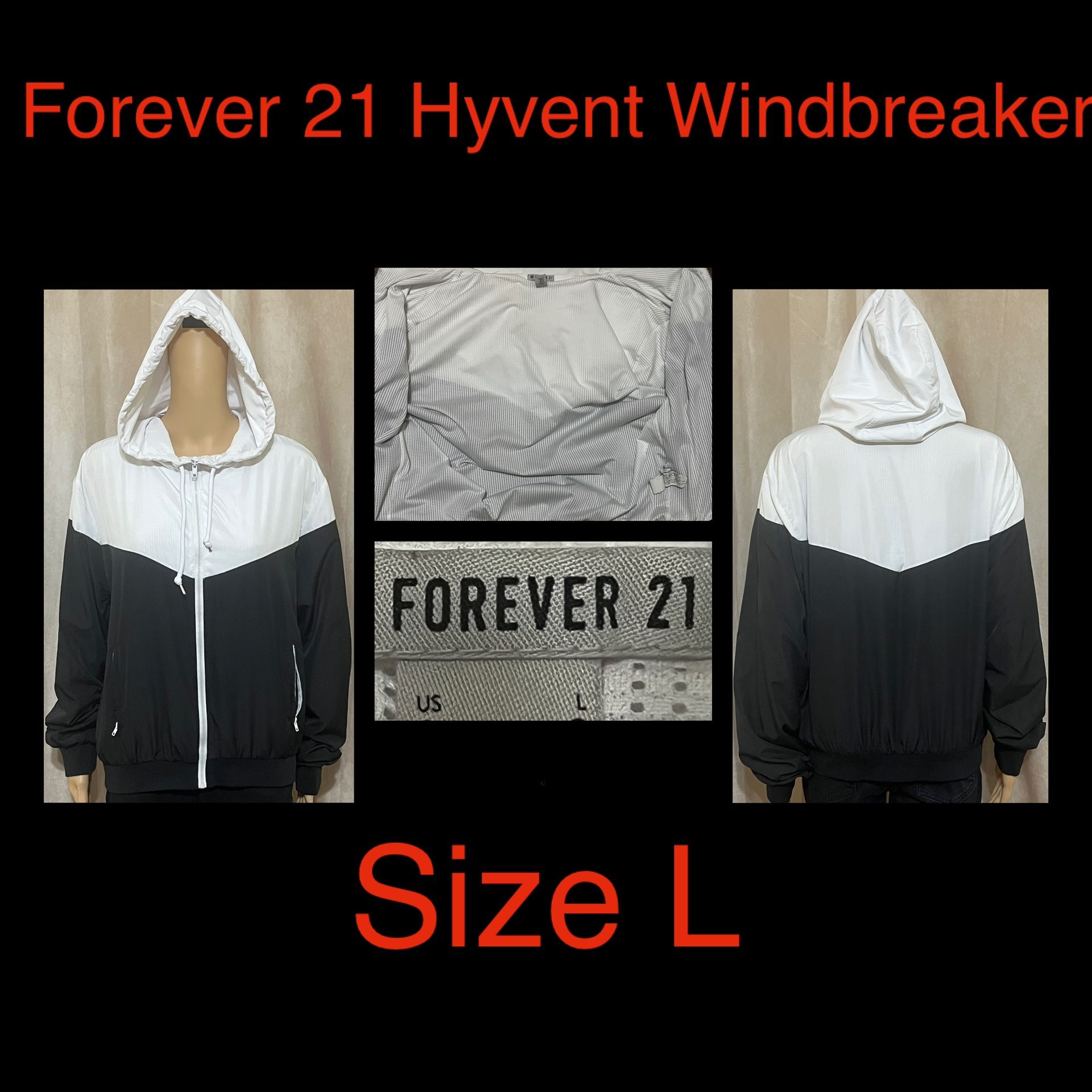 Size L- Forever 21 Hyvent Windbreaker