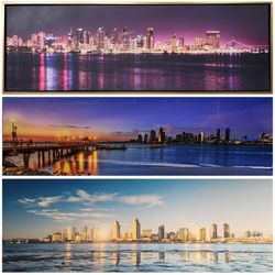 San Diego Skyline On Canvas 