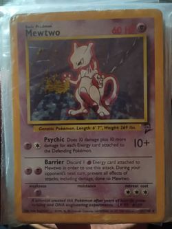 Mewtwo Base Set Pokémon Card
