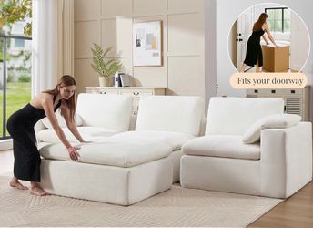 3 seat sofa with ottoman brand new