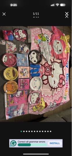 Hello Kitty, party supplies
