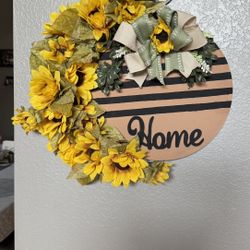 Sunflower Door Wreath 