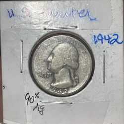 1942-P U.S. 🇺🇸 25c 