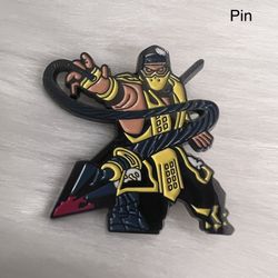 mortal kombat enamel pin brooch (shipping only)