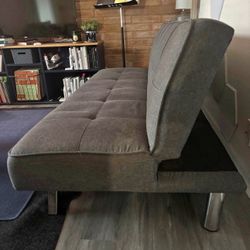 Modern Futon Sofa Bed – Folds Flat! 🚚 Delivery Available