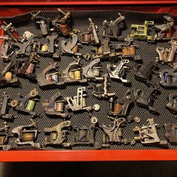 Extremely Large Rare Tattoo Machine Collection.