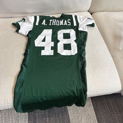 Art Thomas #48 NY Jets Team Player Issued & Worn Jersey NFL Middle Tennessee 