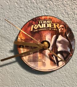 Tomb Raider DVD Clock