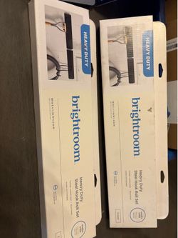 Heavy Duty steel hook rail set