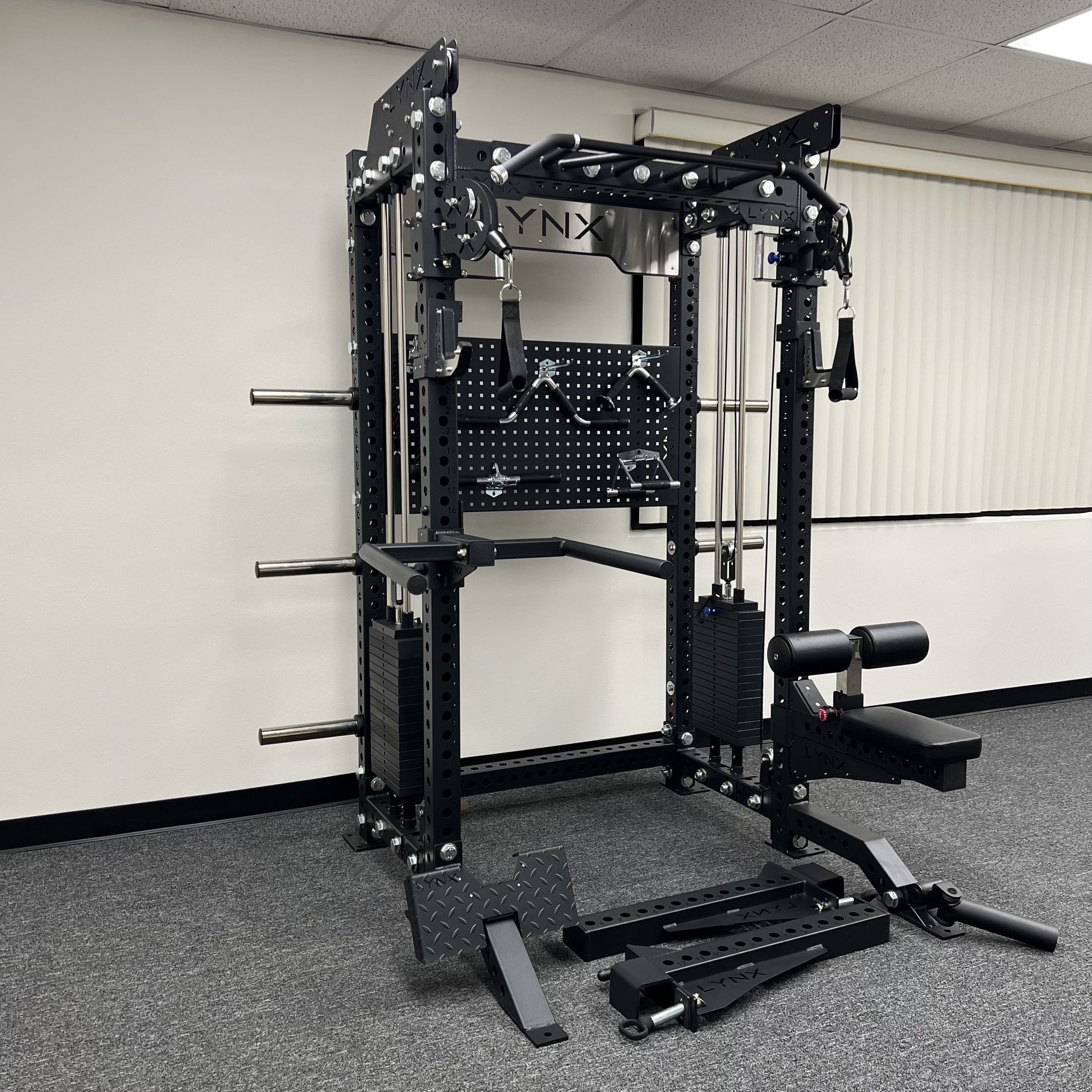 FREE DELIVERY🟢Two In One Home Gym🟢 Functional Trainer🟢Squat Rack🟢Cable Machine