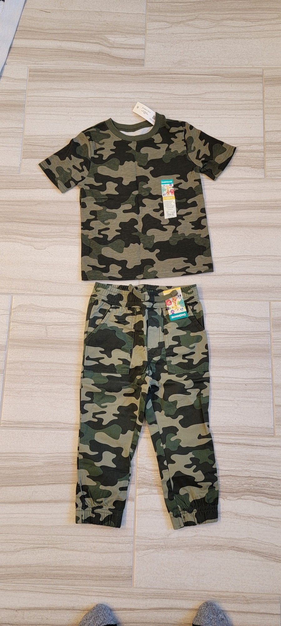 Camo Pants And T-shirt - 3t Toddler