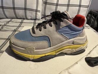 Balenciaga Green And Blue Triple S