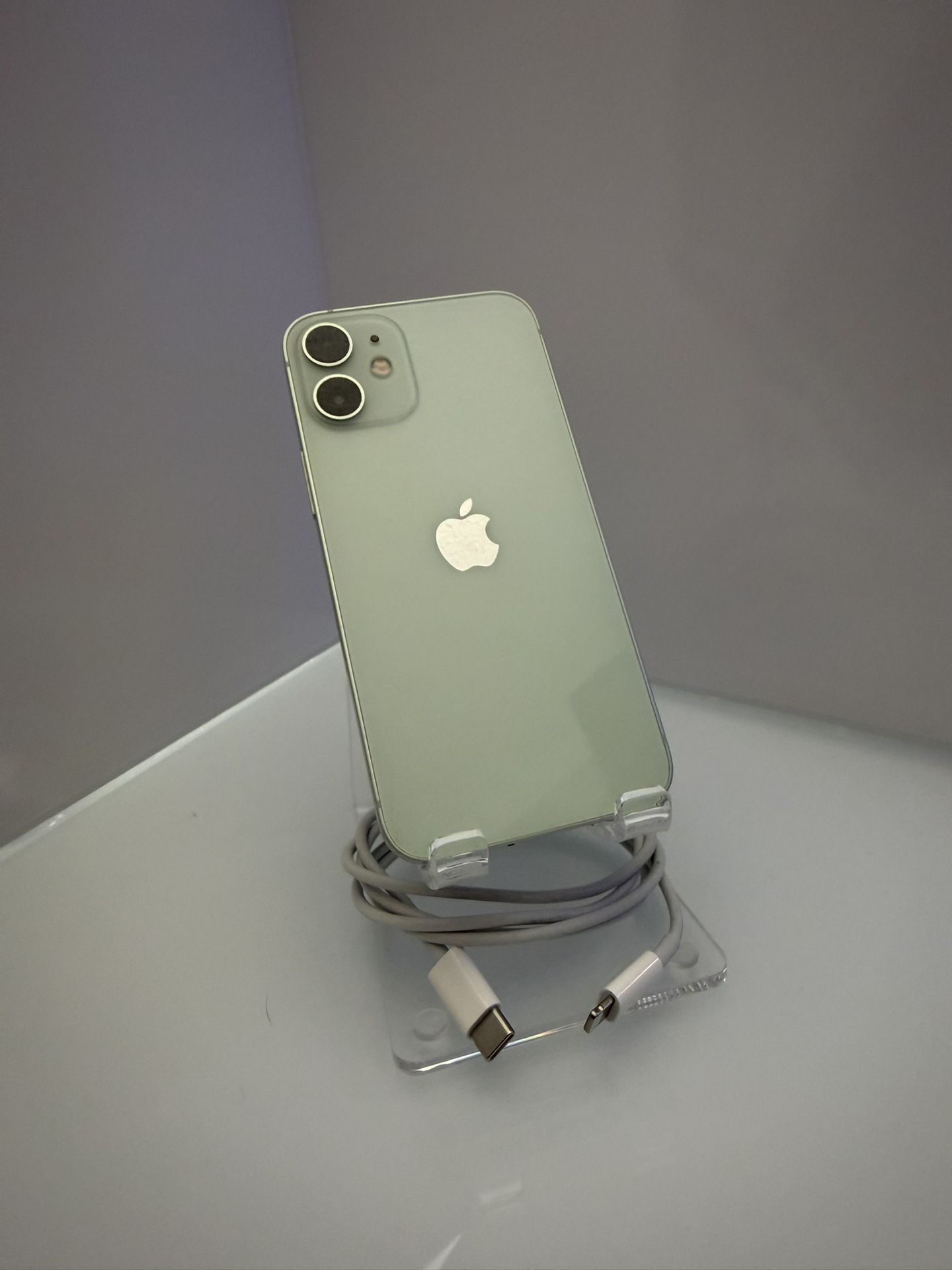 iPhone 12 Mini 64GB AT&T - Green + Cable