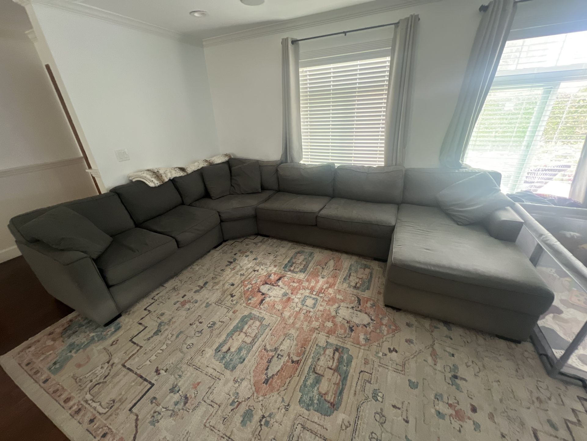 Gray Living Spaces Sectional