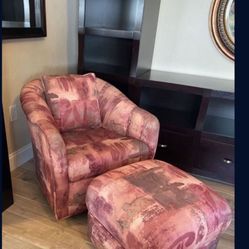 Swivel Chair And Ottoman 