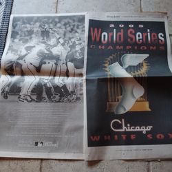 Rare Chicago White Sox full pages from championship season