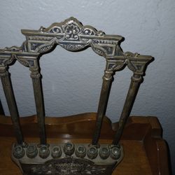 Vintage Judaica Hanukkah Menorah 