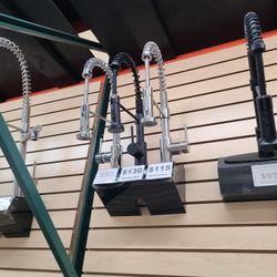 Spring Commercial Look Kitchen Faucets Brand New In The Box! Available In Brushed Nickel, Chrome, & Matte Black 