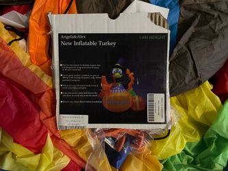 Angela&Alex Inflatable Turkey 1.8M Thanksgiving Decoration
