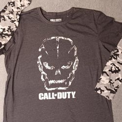 Men's Size Xlarge Call Of Duty Long Sleeve Camo Shirt 2016