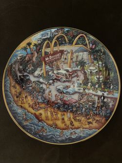 Collectible Porcelain Plates Mc Donalds