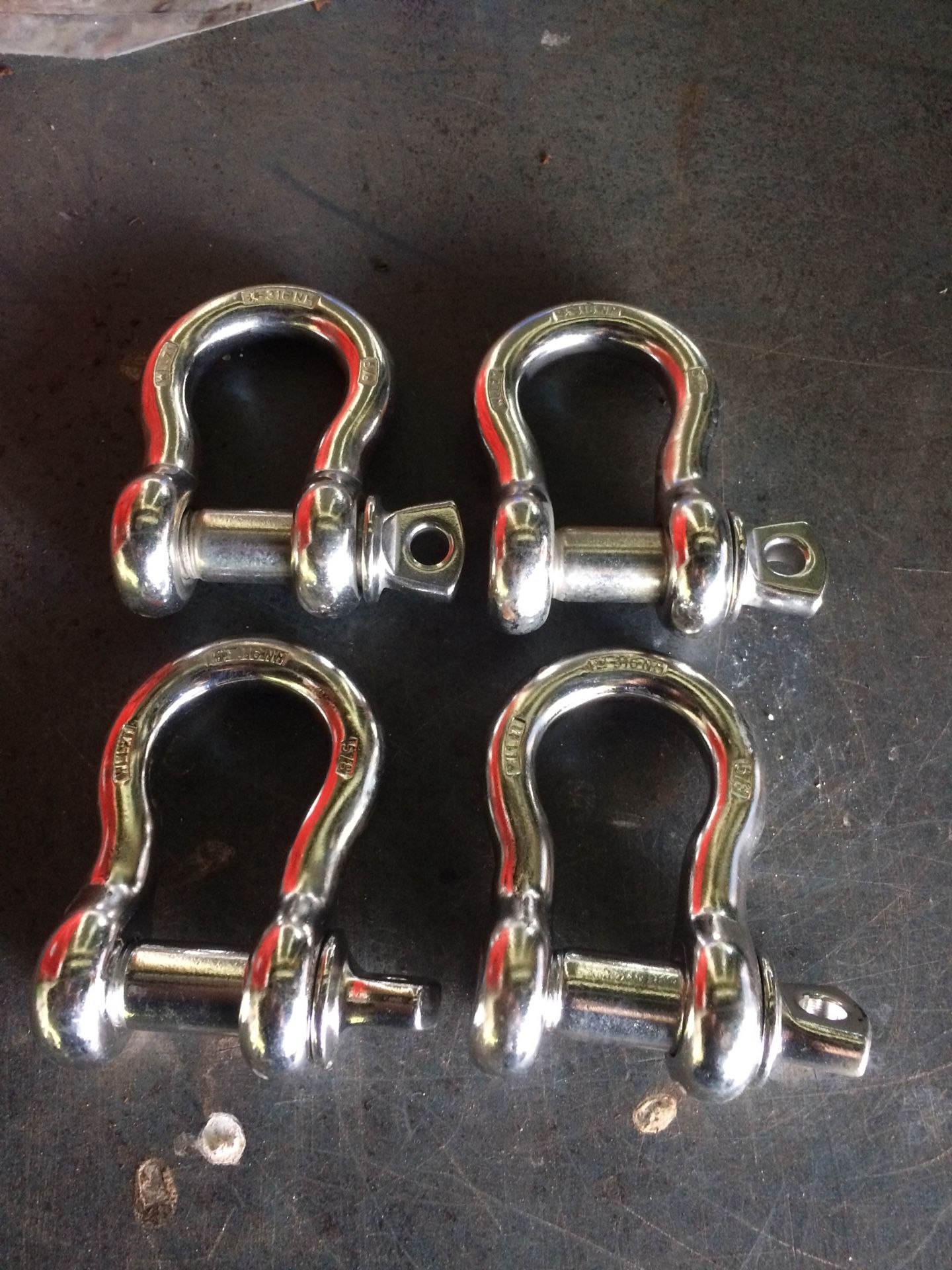 316 stainless shackles