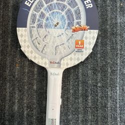 Electric Fly Swatter, Bug Zapper, Mosquito Zapper Racket | Gold Zone Voltage, Densest 3 mm Mesh, Apple-Like Weight - AA Battery Powered (not incl.) - 