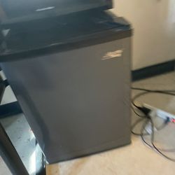 MICROWAVE AND MINI FRIDGE