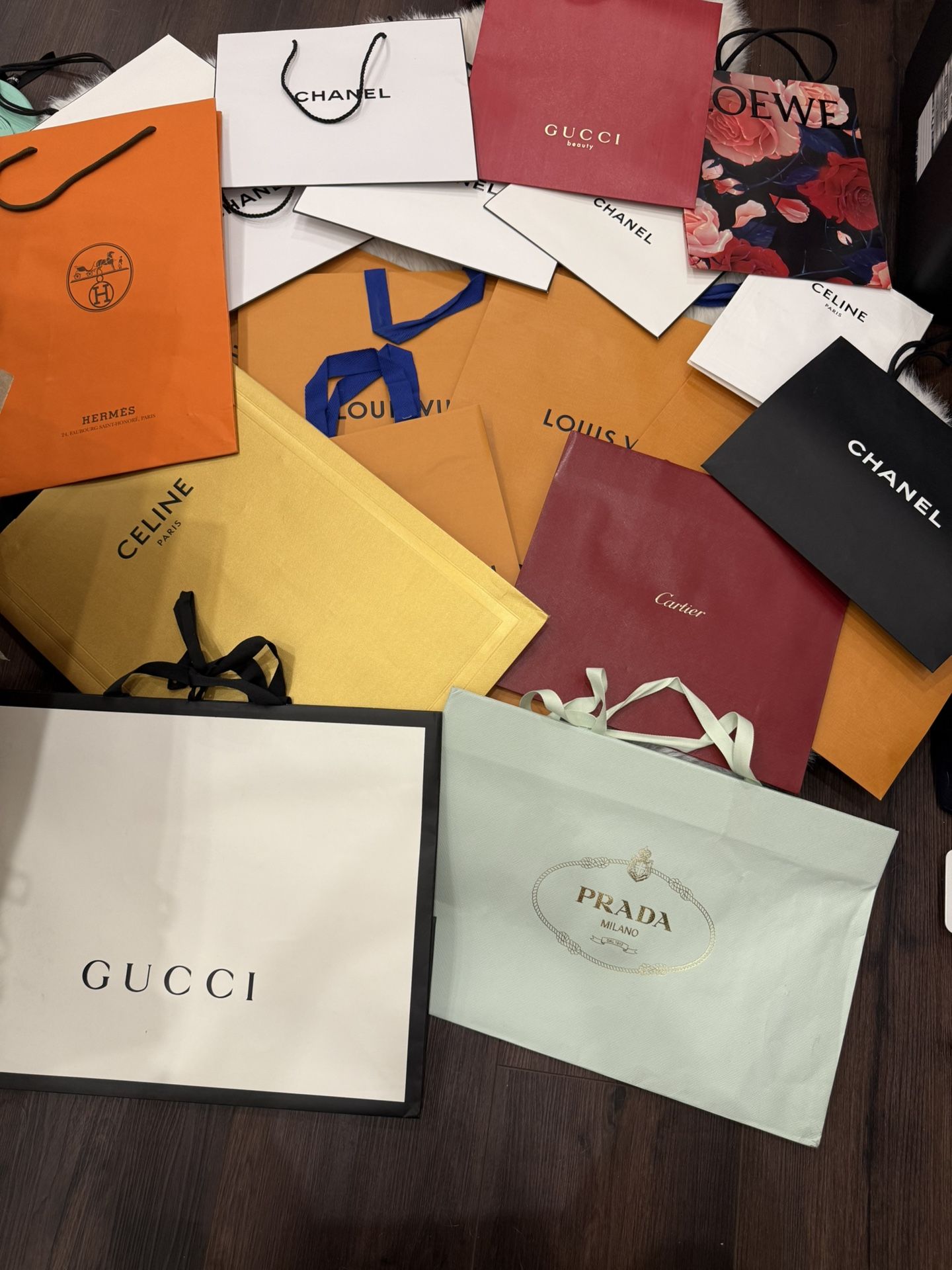 Designer Shopping Bag Lot Bundle