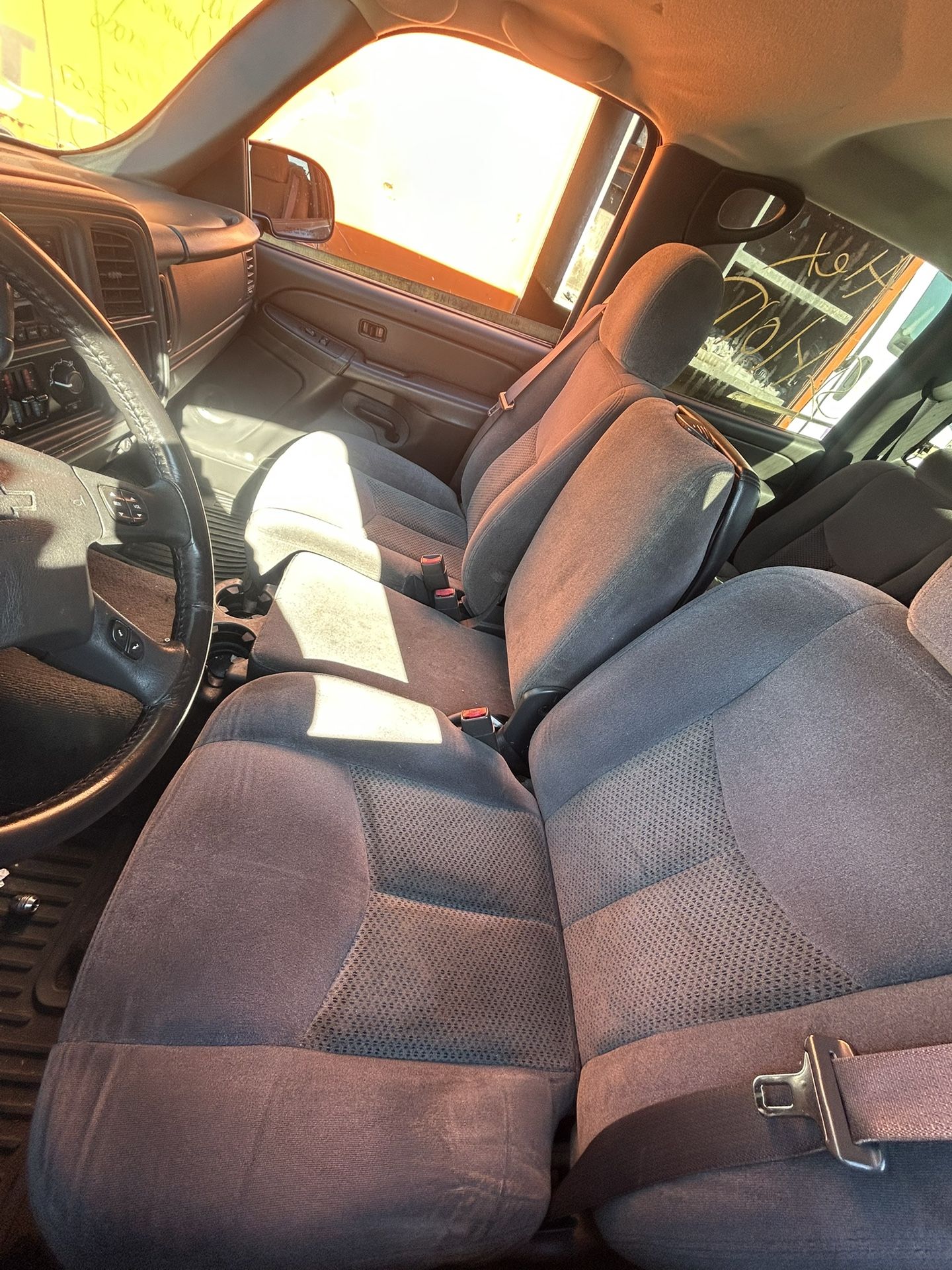 1(contact info removed) - GM Truck Seats, Gray Cloth, Great Condition