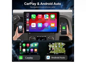 64G Stereo Radio for Chevy Silverado 2007-2013 CarPlay Android Auto 10.2 inch Touch Screen Stereo with Wireless CarPlay Android Auto/AM FM Radio/1080P