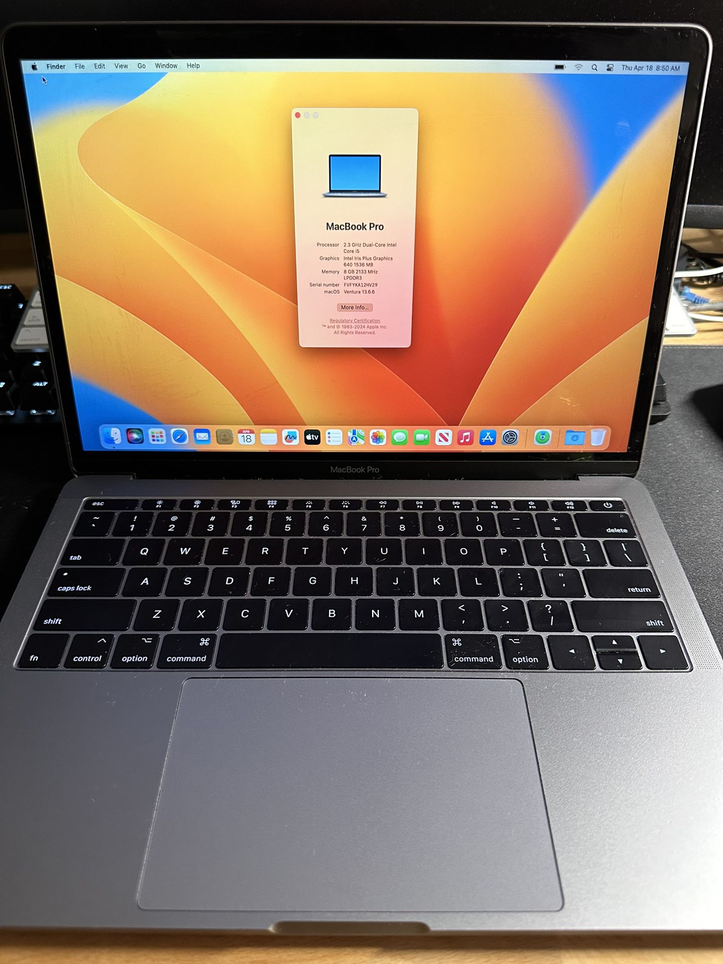 2017 Apple 13” MacBook Pro