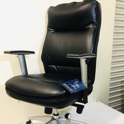 NEW Beautyrest Platinum Executive Office Chair High-back Sofil Bonded Leather Executive Chair, Black $370