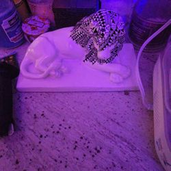 Rare Porcelain Hugo Boss Lion Statue 