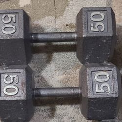 Dumbbells 50 ibs