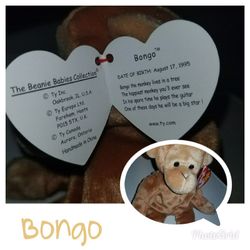 Beanie baby Bongo the monkey