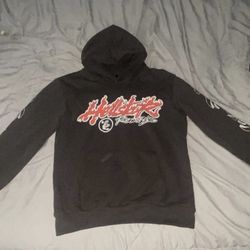 HELLSTAR STUDIOS RECORDS TOUR HOODIE FADED BLACK