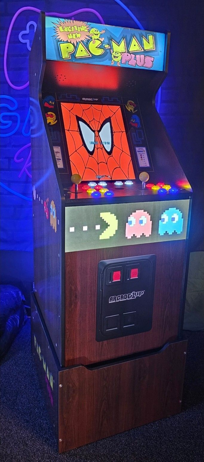 Retro Pac Man Arcade1up Cabinet With Over 15,000 Video Games
