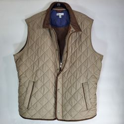 New Peter Millar Men's XL Quilted Multi Pockets Vest