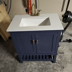 Royal Blue Bathroom Vanity 