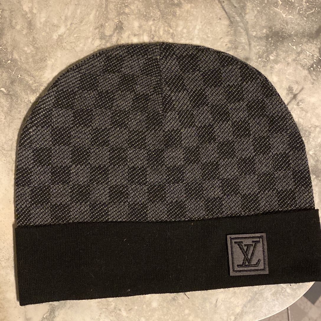 Grey Louis Vuitton Knit Beanie for Sale in The Bronx, NY - OfferUp