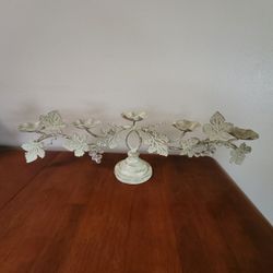 VTG. ITALIAN Tole Figural Floral Grapes Candelabra Mid 1900s Iron