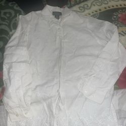 Ralph Lauren white eyelet jacket