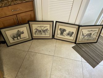 4 Safari wall Art