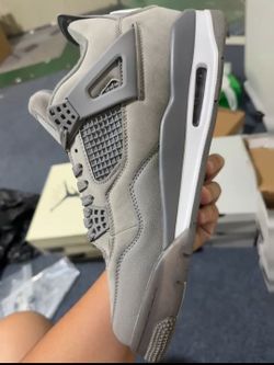 Air Jordan 4 Retro Grey Suede Sneaker
