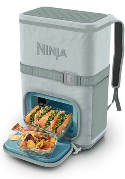 Ninja FrostVault Go 24 Can Backpack Cooler 24hrs of Ice *Soft Sage* FF124GN2 New