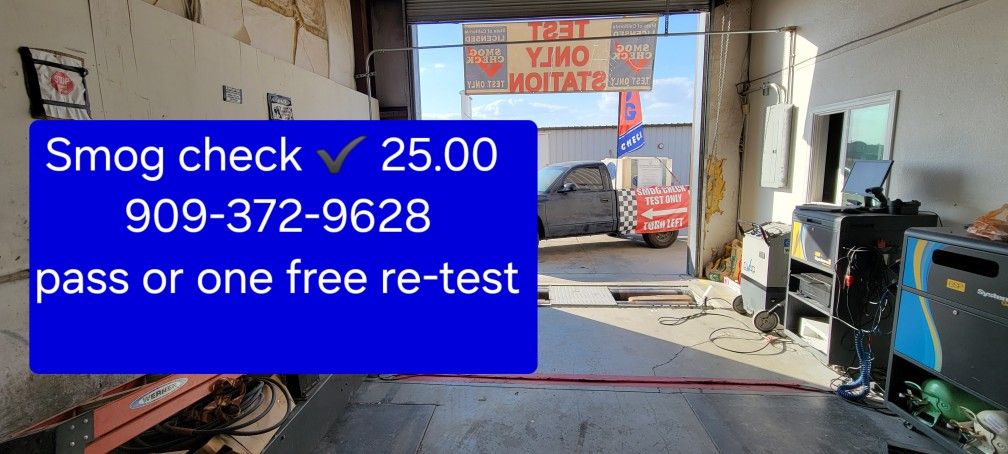 Smog Check 25.00 ✔️ - SIGN